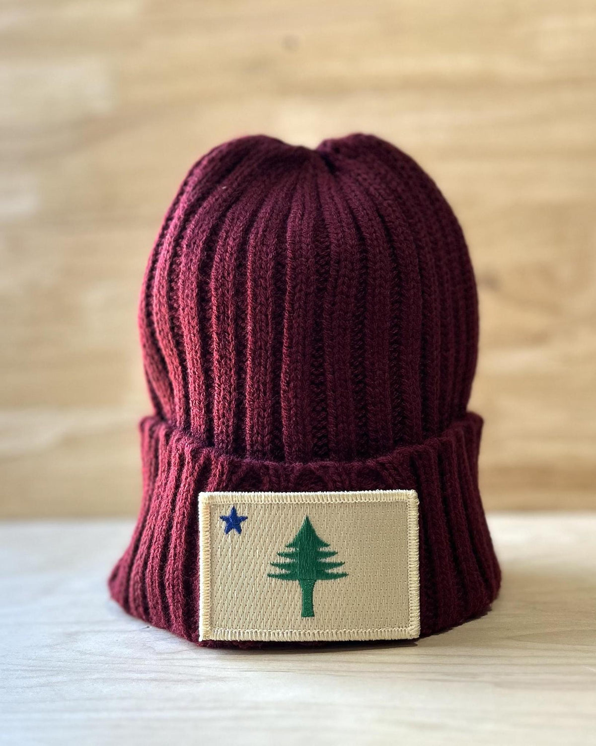 1901 Flag Ribbed Knit Beanie