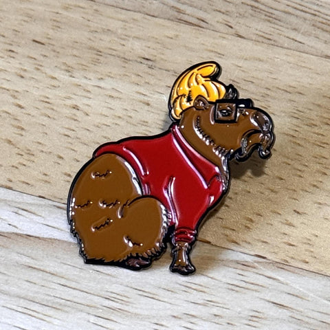 Hipster Capybara Enamel Pin