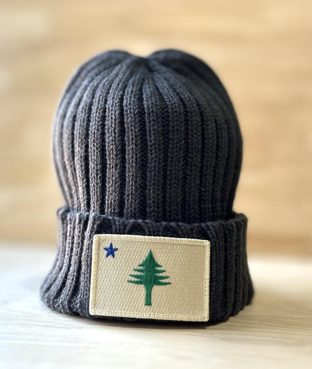 1901 Flag Ribbed Knit Beanie