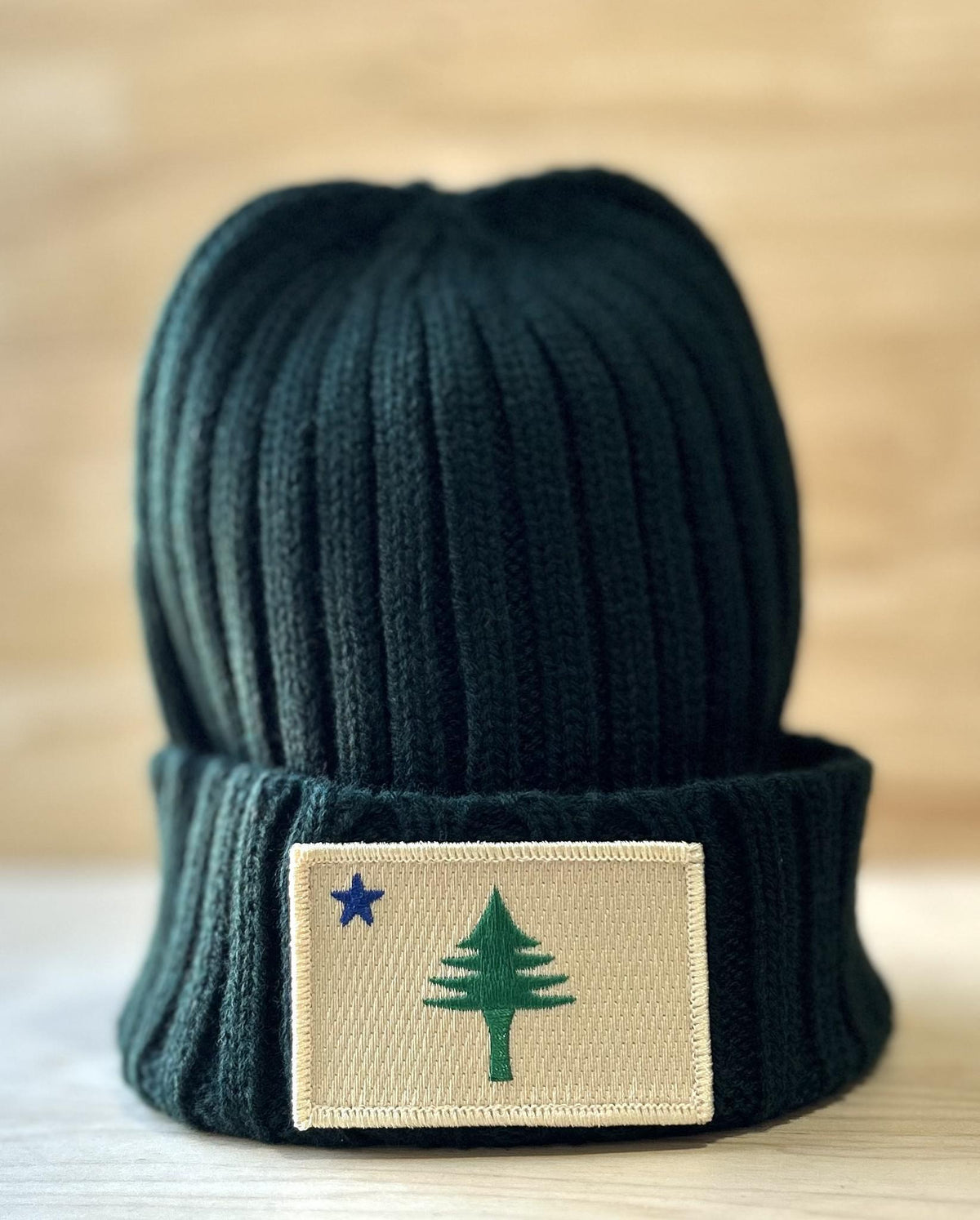 1901 Flag Ribbed Knit Beanie