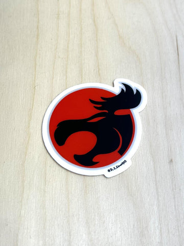 Thunder Moose One Inch Sticker