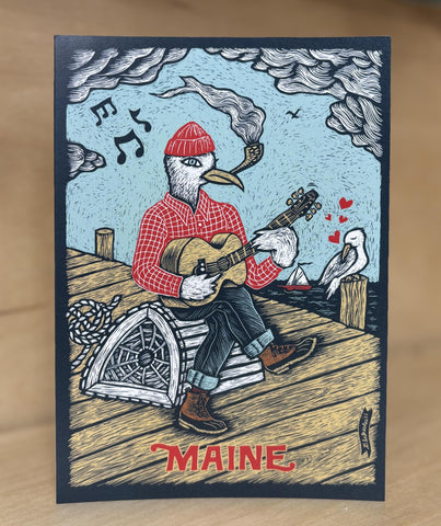 Smoking Gull Card @danblakesleemusic