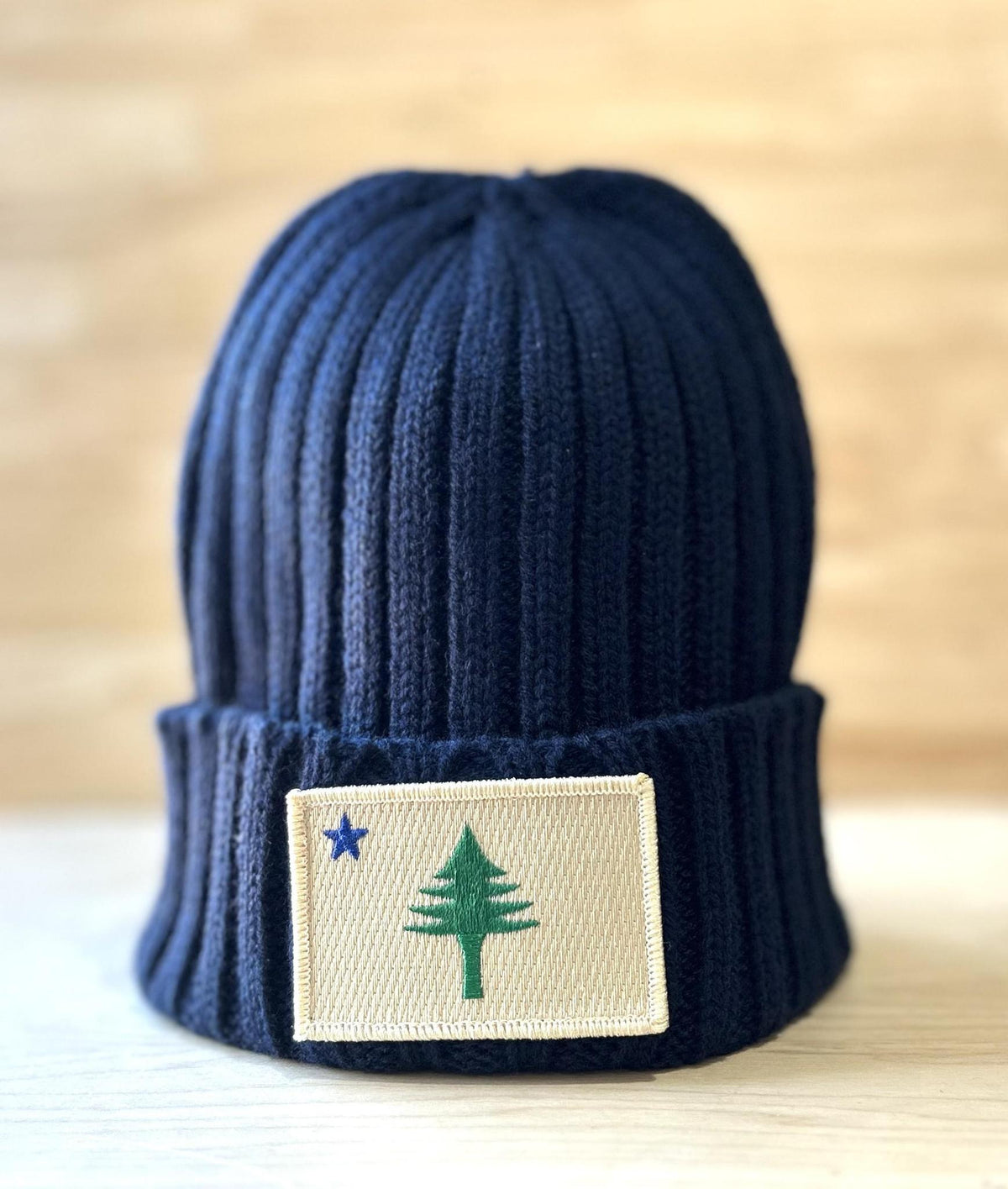 1901 Flag Ribbed Knit Beanie