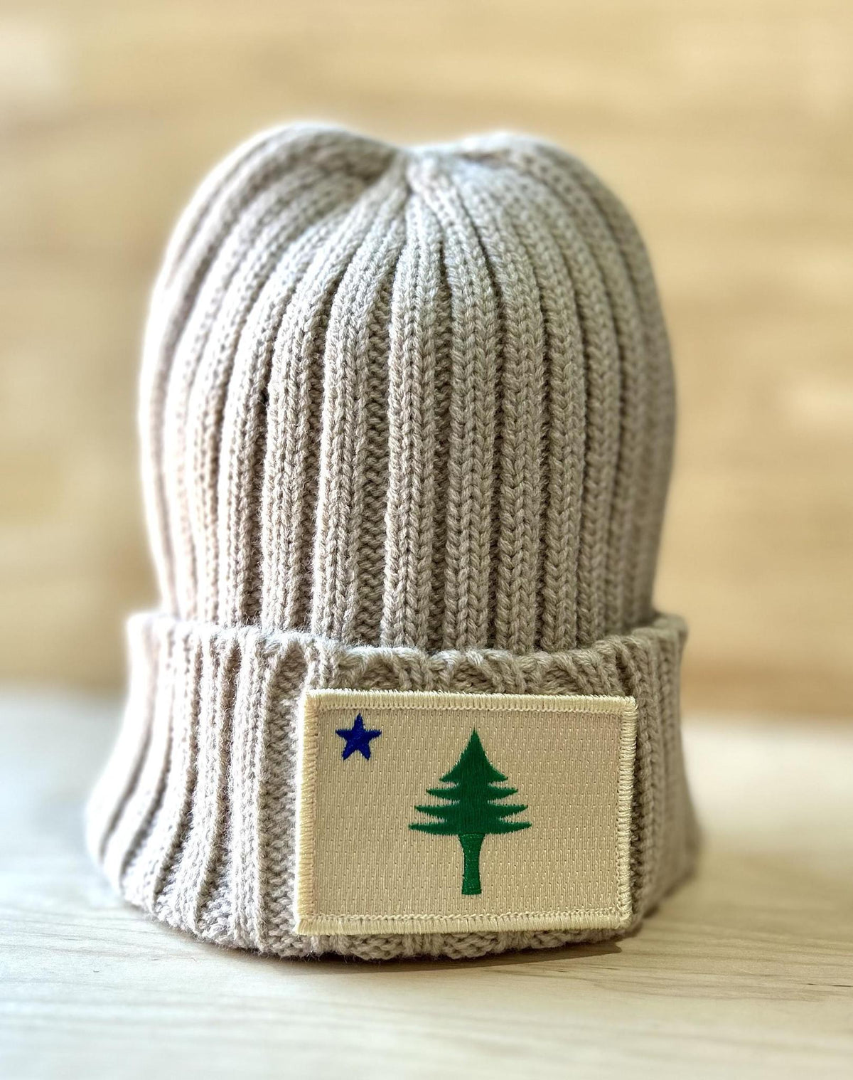 1901 Flag Ribbed Knit Beanie