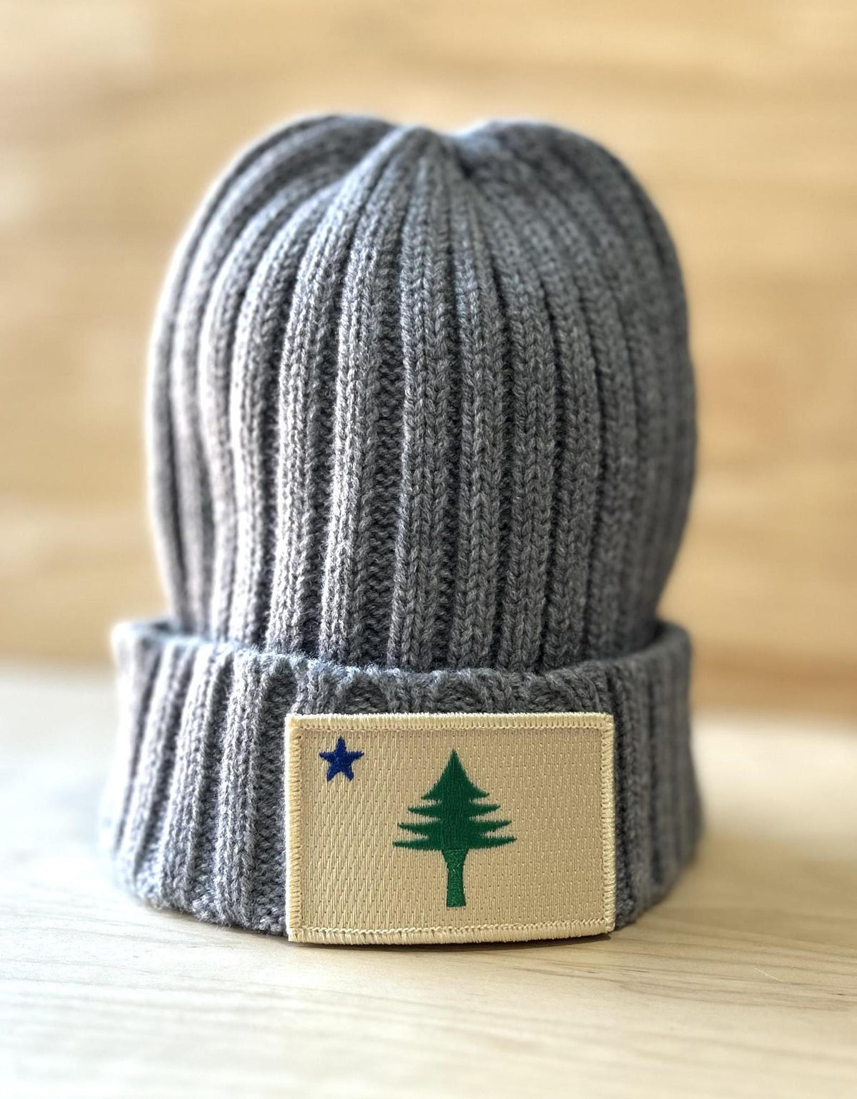 1901 Flag Ribbed Knit Beanie