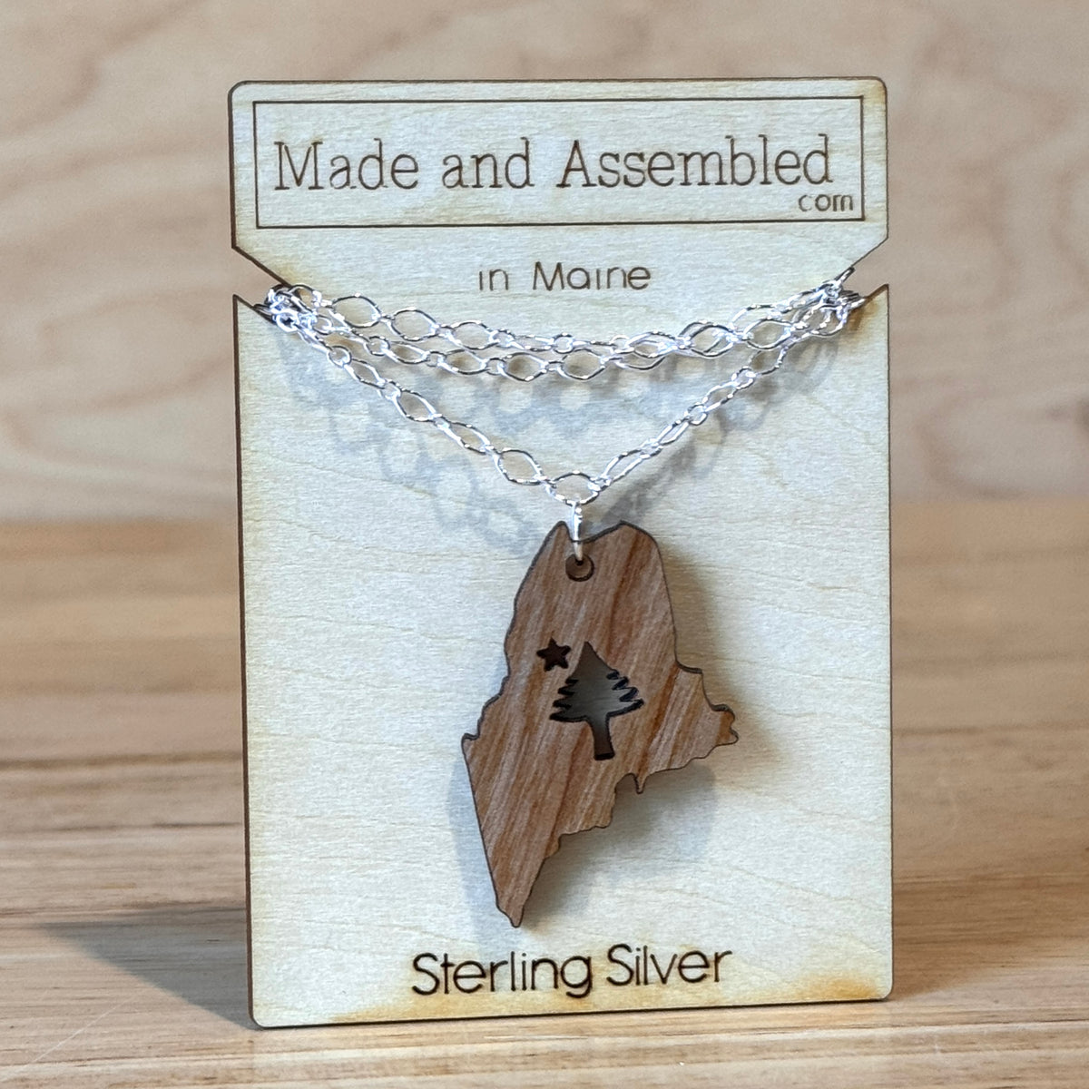 Wooden Necklaces by “Made and Assembled”