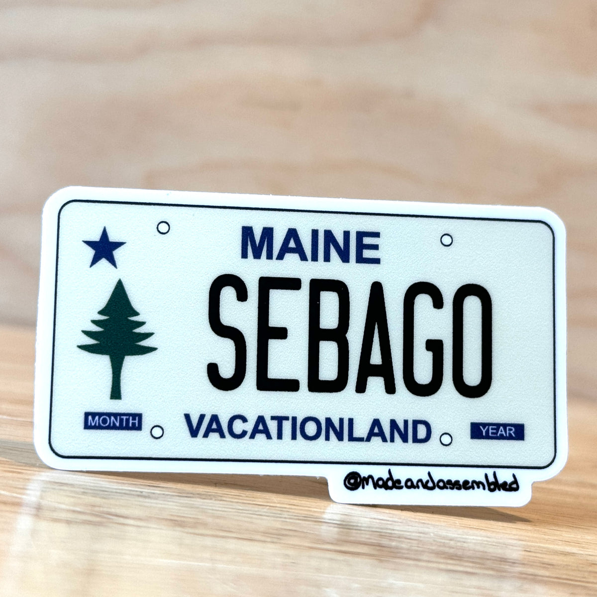 Maine License Plate Sticker - @dole_orchard