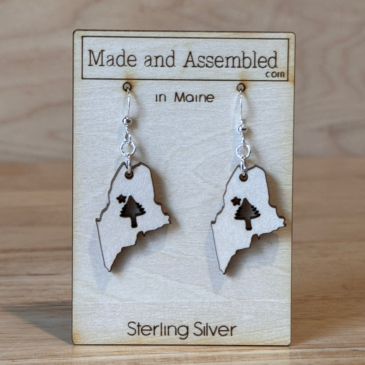 Wooden Earrings by “Made and Assembled”