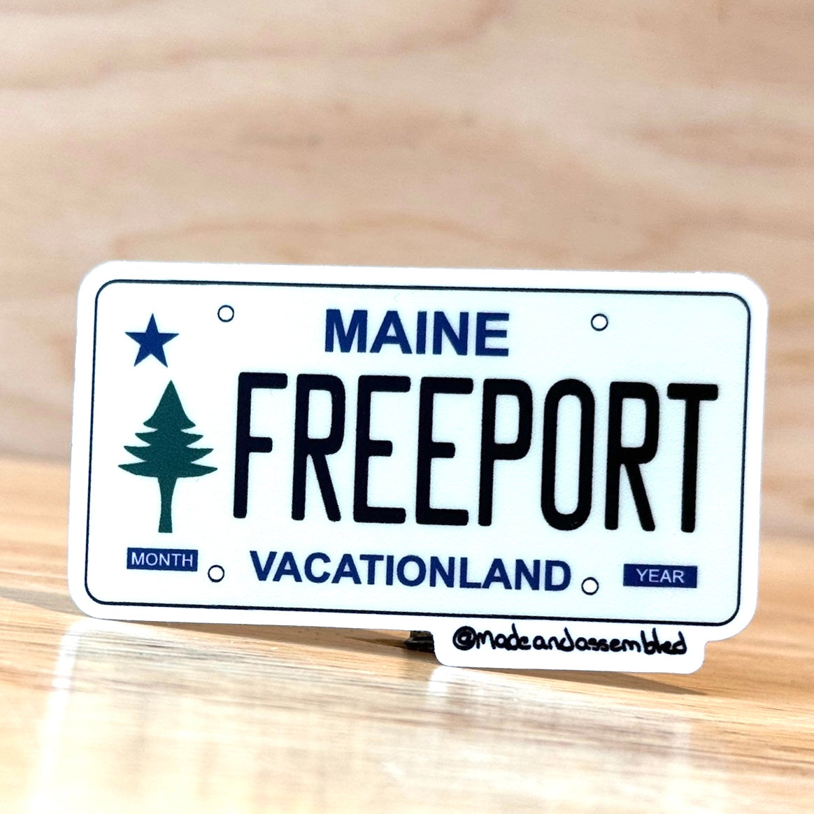 Maine License Plate Sticker - @dole_orchard