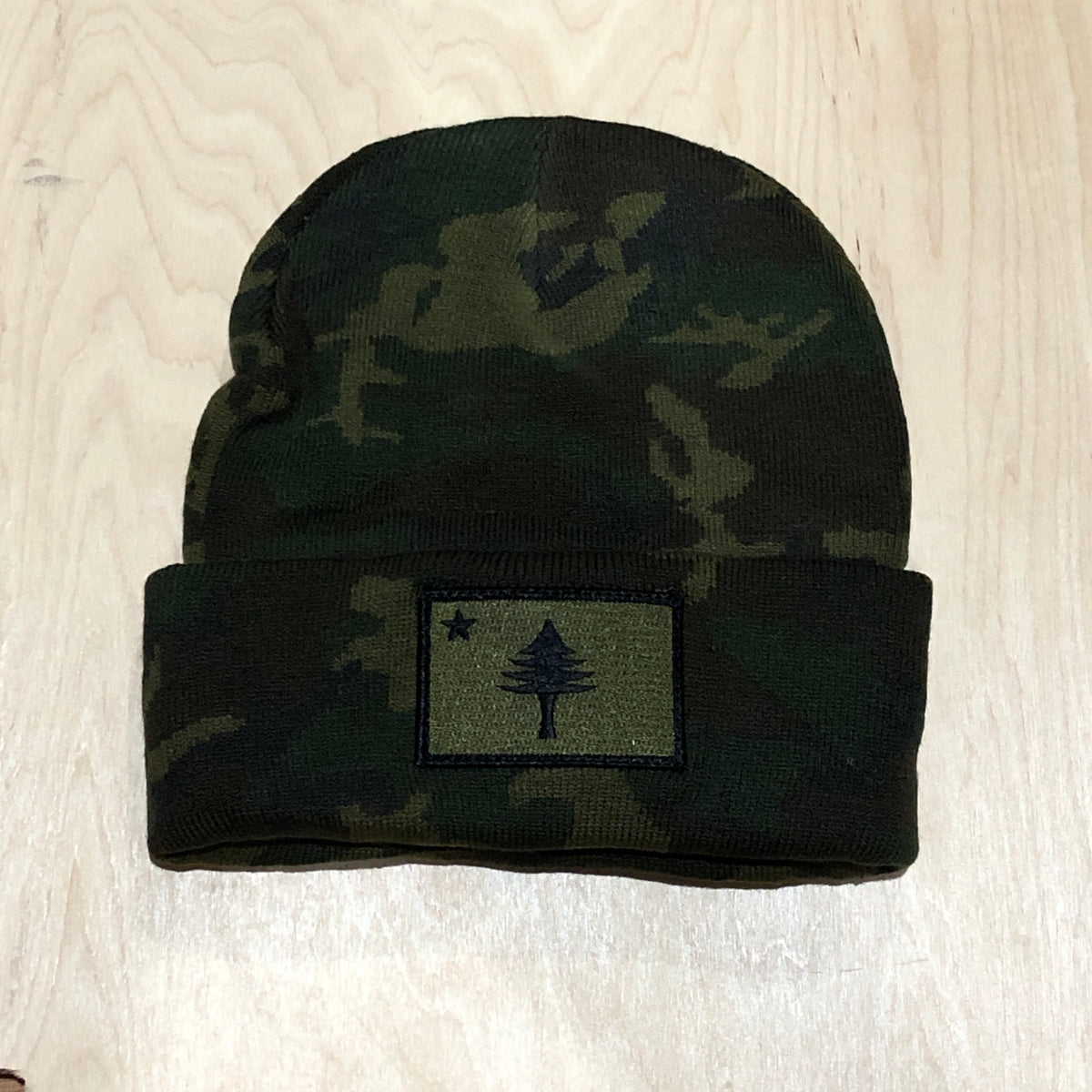 BEANIE - ARMY GREEN PATCH