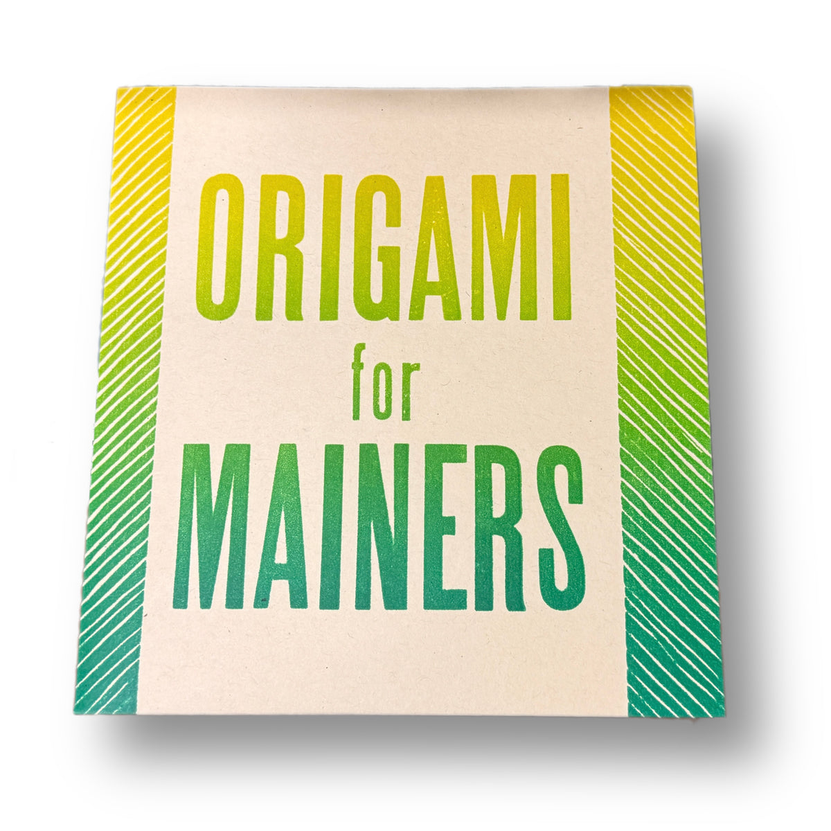 Origami for Mainers @strongarmbindery