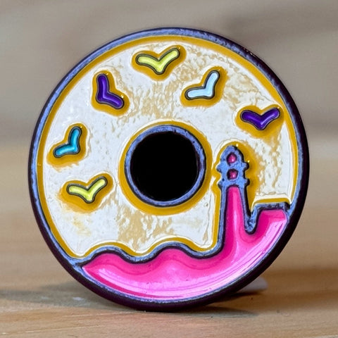 Donut Enamel Pin @_hcdesign_