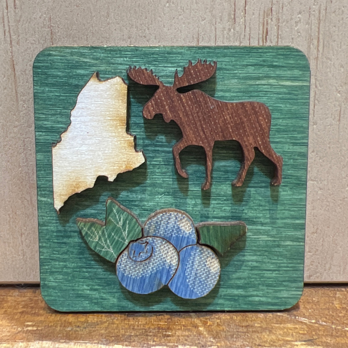 Wooden Square Magnets @doles_orchard