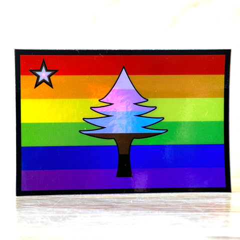 1901 Flag Pride Flag Holographic Sticker @_hcdesign_