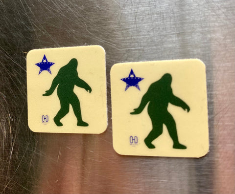 One Inch 1901 Bigfoot UFO - 2 for 1 Sticker @_hcdesign_