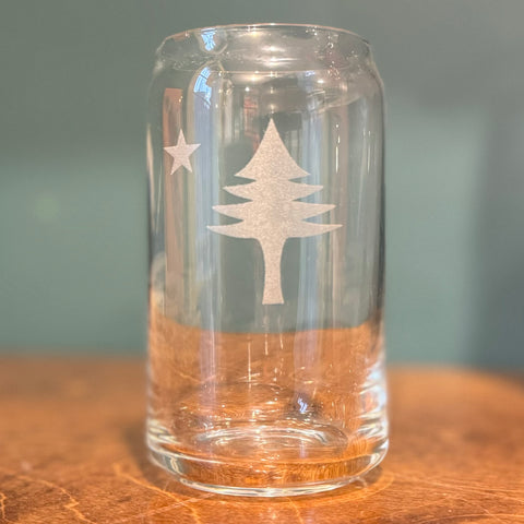 Etched 1901 Flag Beer Glass @doles_orchard