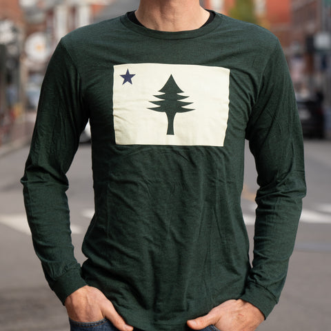 1901 Flag Green Long Sleeve Tee