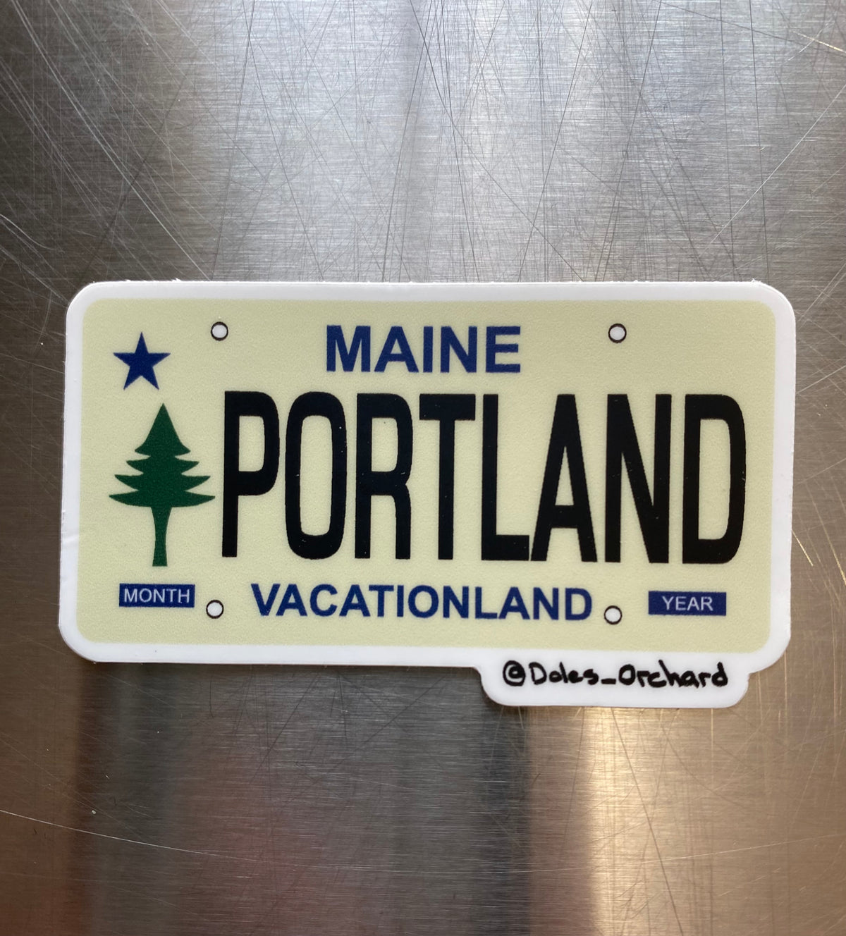 Maine License Plate Sticker - @dole_orchard