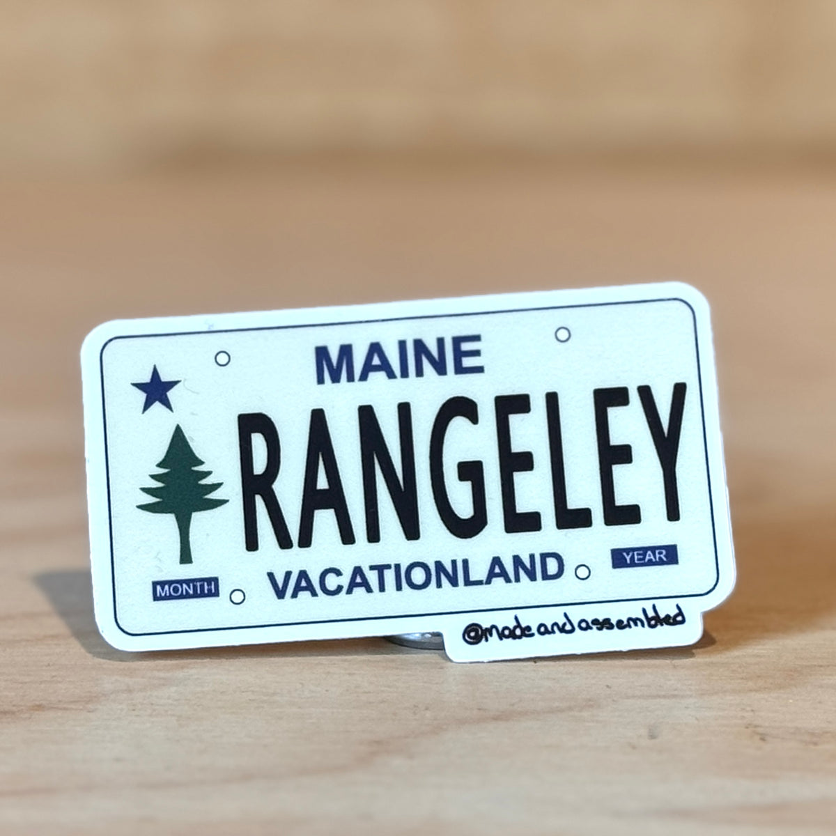 Maine License Plate Sticker - @dole_orchard