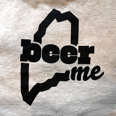 Beer ME Tee (Light Gray/Black) : @livemaine