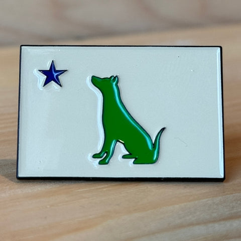 1901 Dog Enamel Pin - designed by 12 year old Za.