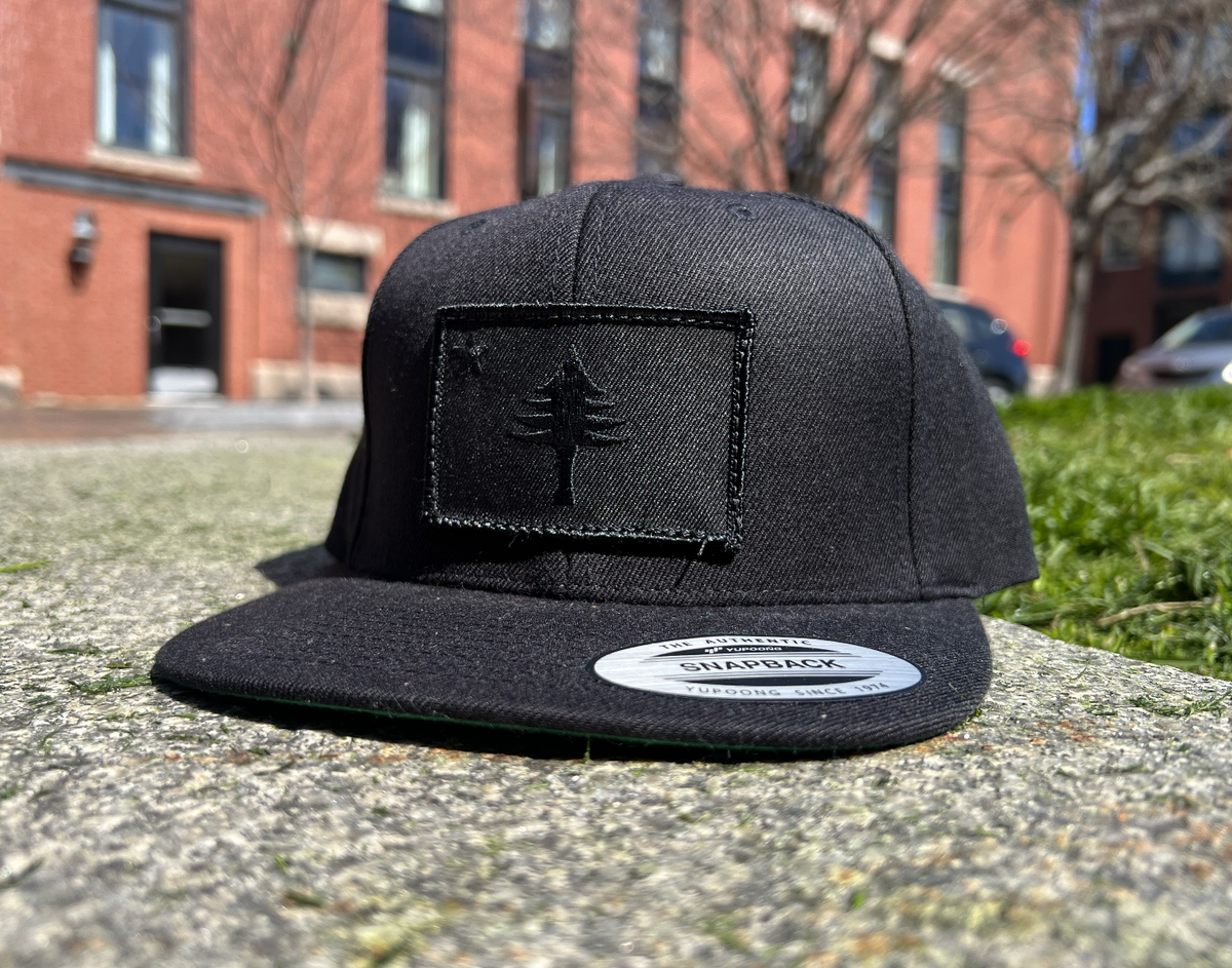 HAT - Flat Brim Black Patch