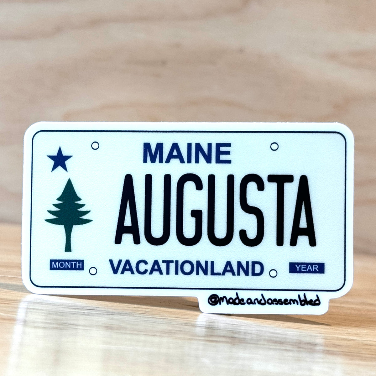 Maine License Plate Sticker - @dole_orchard