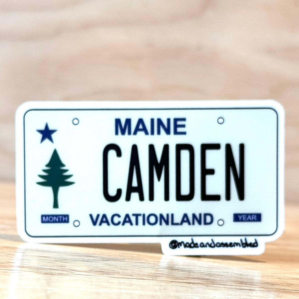 Maine License Plate Sticker - @dole_orchard