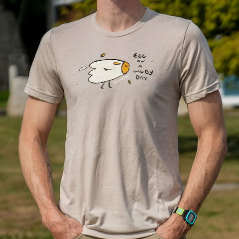 Egg on Windy Day Tee @mikepop