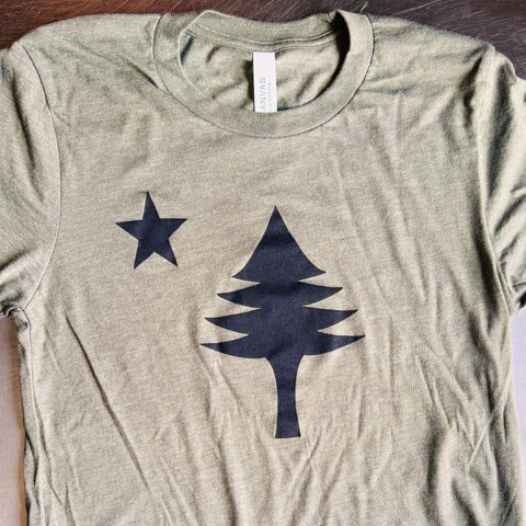 1901 Flag Army Green Tee