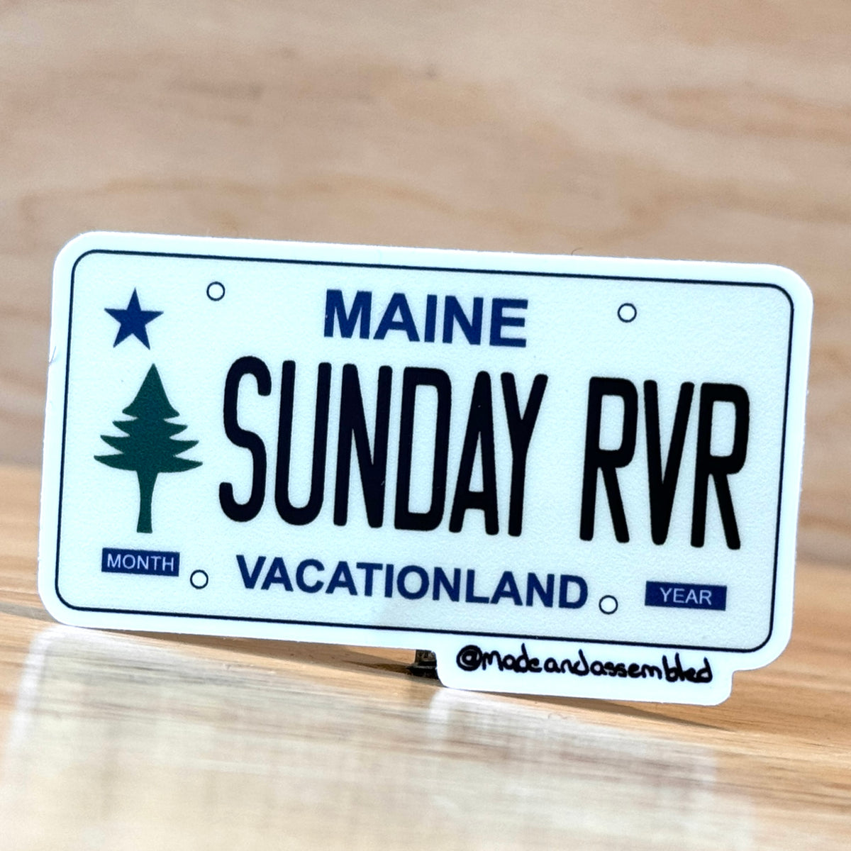 Maine License Plate Sticker - @dole_orchard