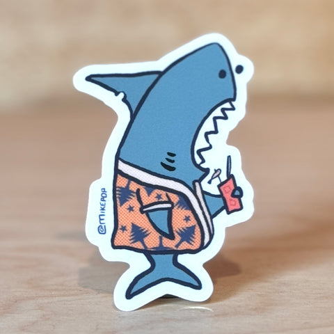 Shark Sticker - @mikepop