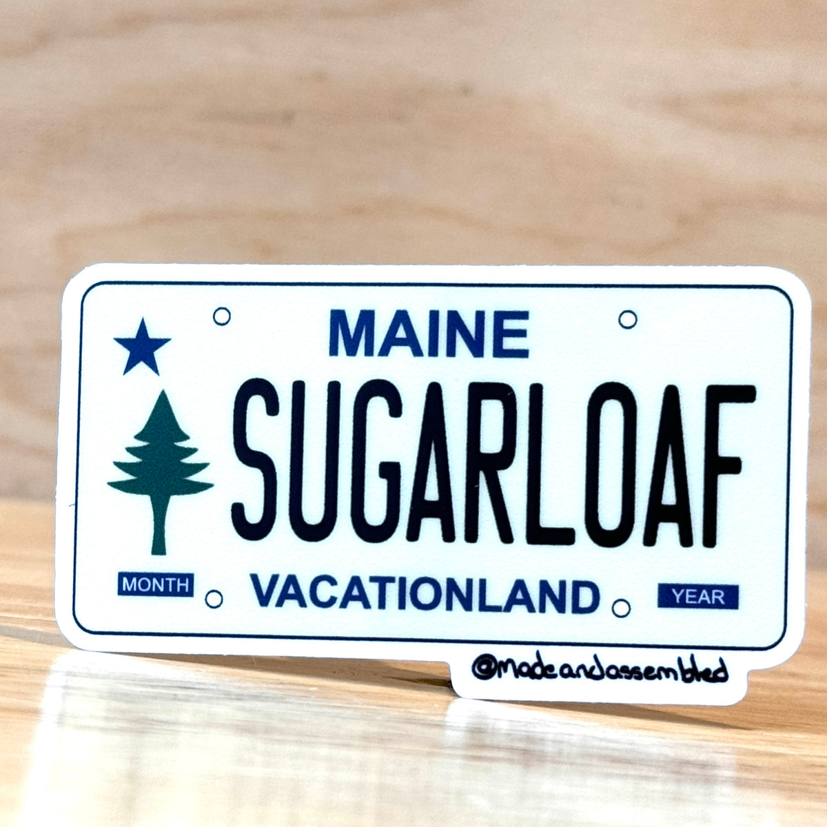 Maine License Plate Sticker - @dole_orchard