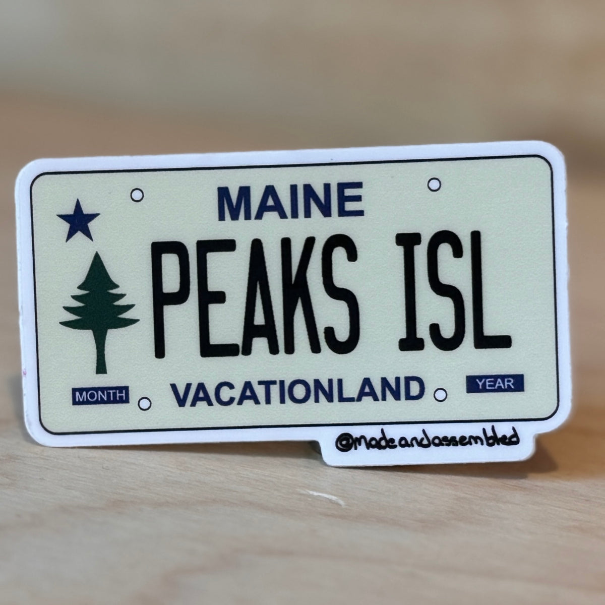 Maine License Plate Sticker - @dole_orchard