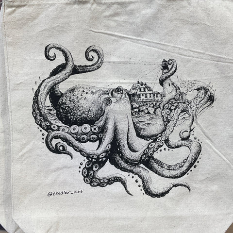 Octopus Tote Bag  @esedler_art