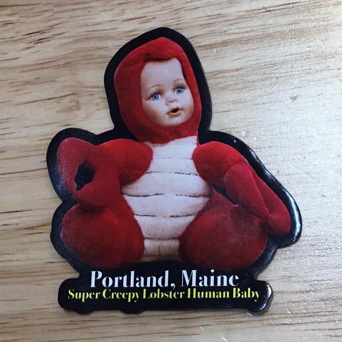 Super Creepy Lobster Human Baby Magnet