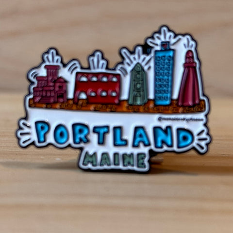 Portland Maine Enamel Pin