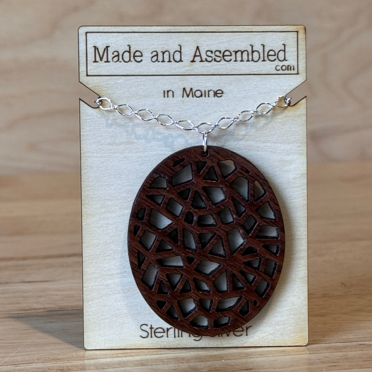 Wooden Necklaces by “Made and Assembled”