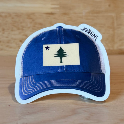 1901 Hat One Inch Sticker - @themainesouvenirshop