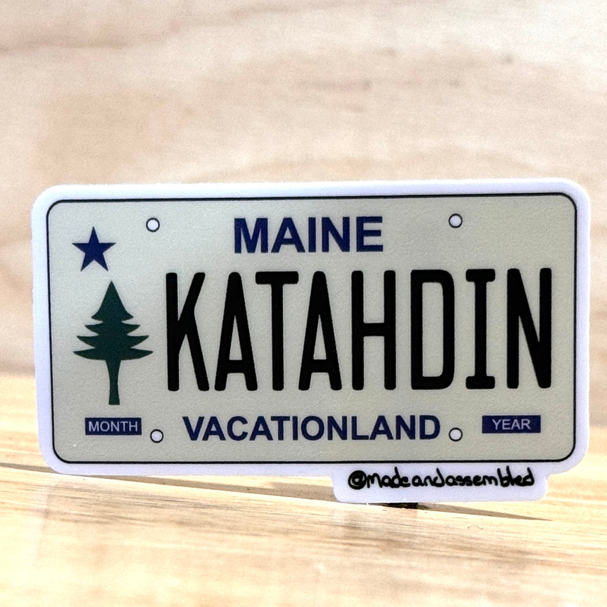 Maine License Plate Sticker - @dole_orchard