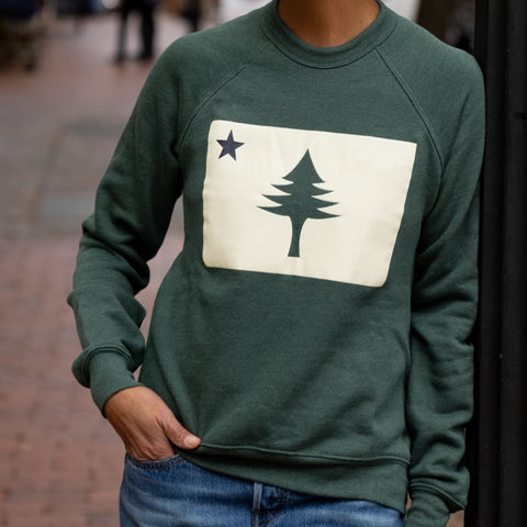 1901 Flag Green Crew Sweatshirt