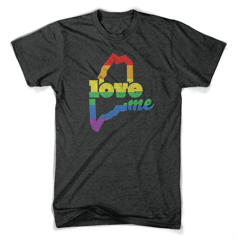 Love ME Pride Rainbow Tee  @livemaine