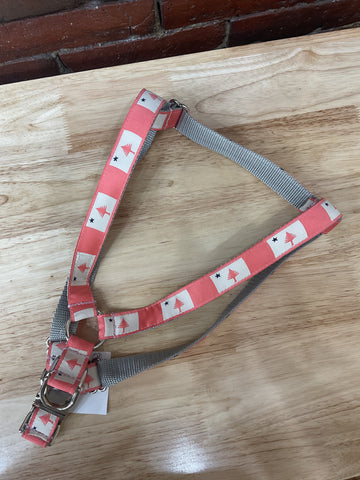 1901 Flag Pink Harness @themainepooch