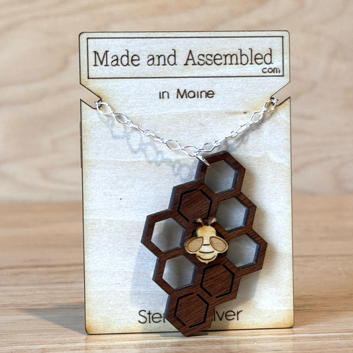 Wooden Necklaces by “Made and Assembled”