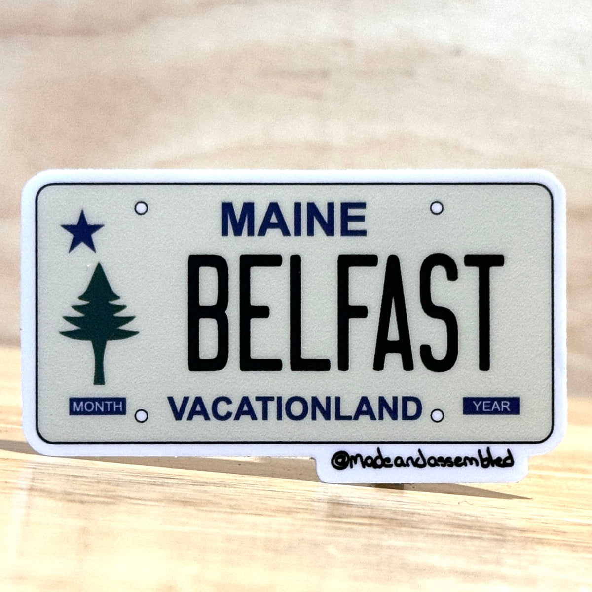 Maine License Plate Sticker - @dole_orchard