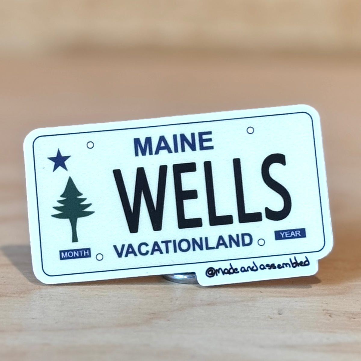 Maine License Plate Sticker - @dole_orchard