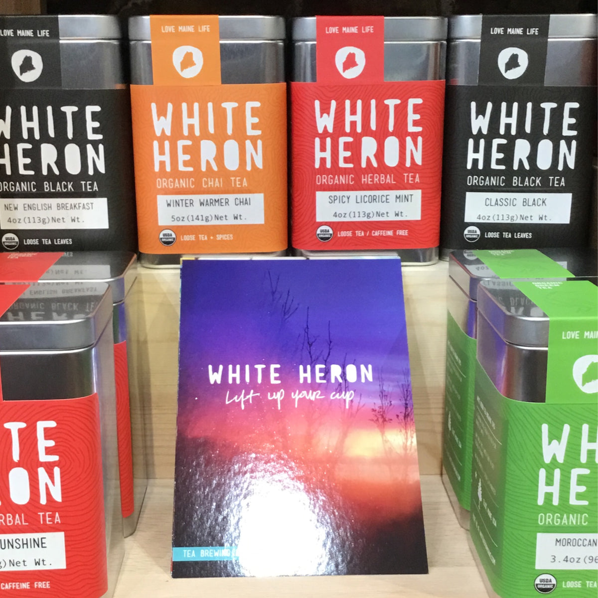 White Heron Loose Organic Teas