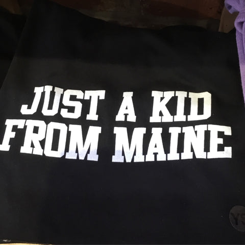 Just A Kid From Maine Toddler Tee  @cfcwear