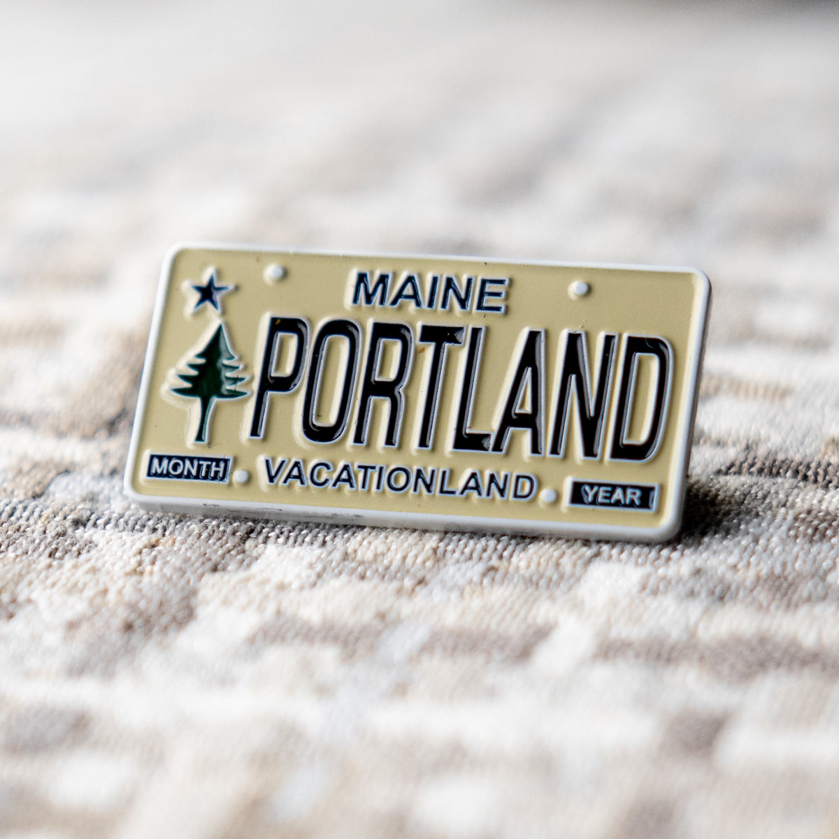 Portland License Plate Enamel Pin