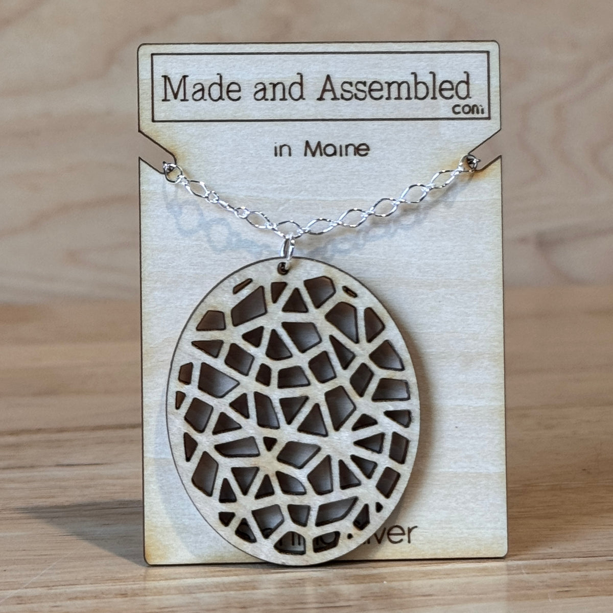 Wooden Necklaces by “Made and Assembled”